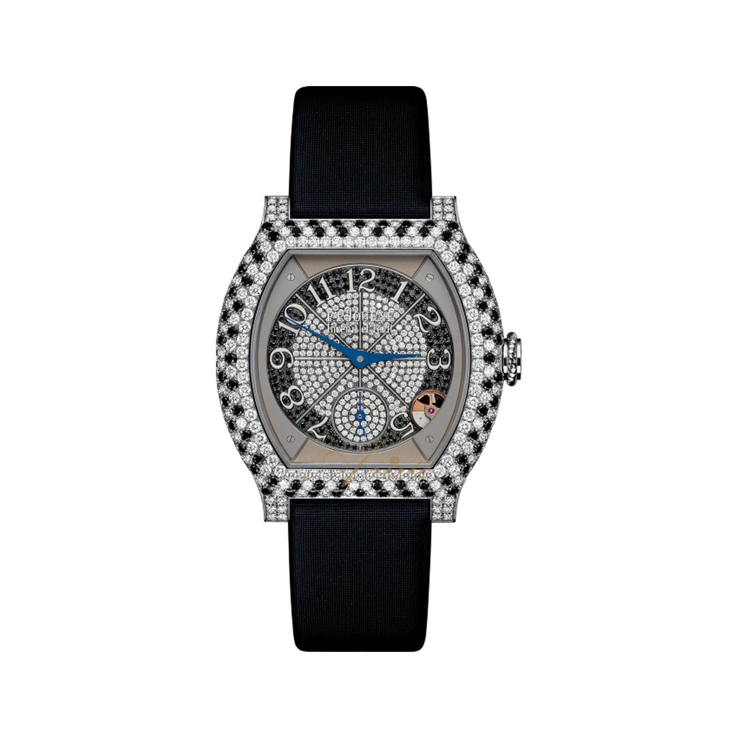 élégante 40 mm Platinum With Diamonds And Precious Stones - Ref. EL