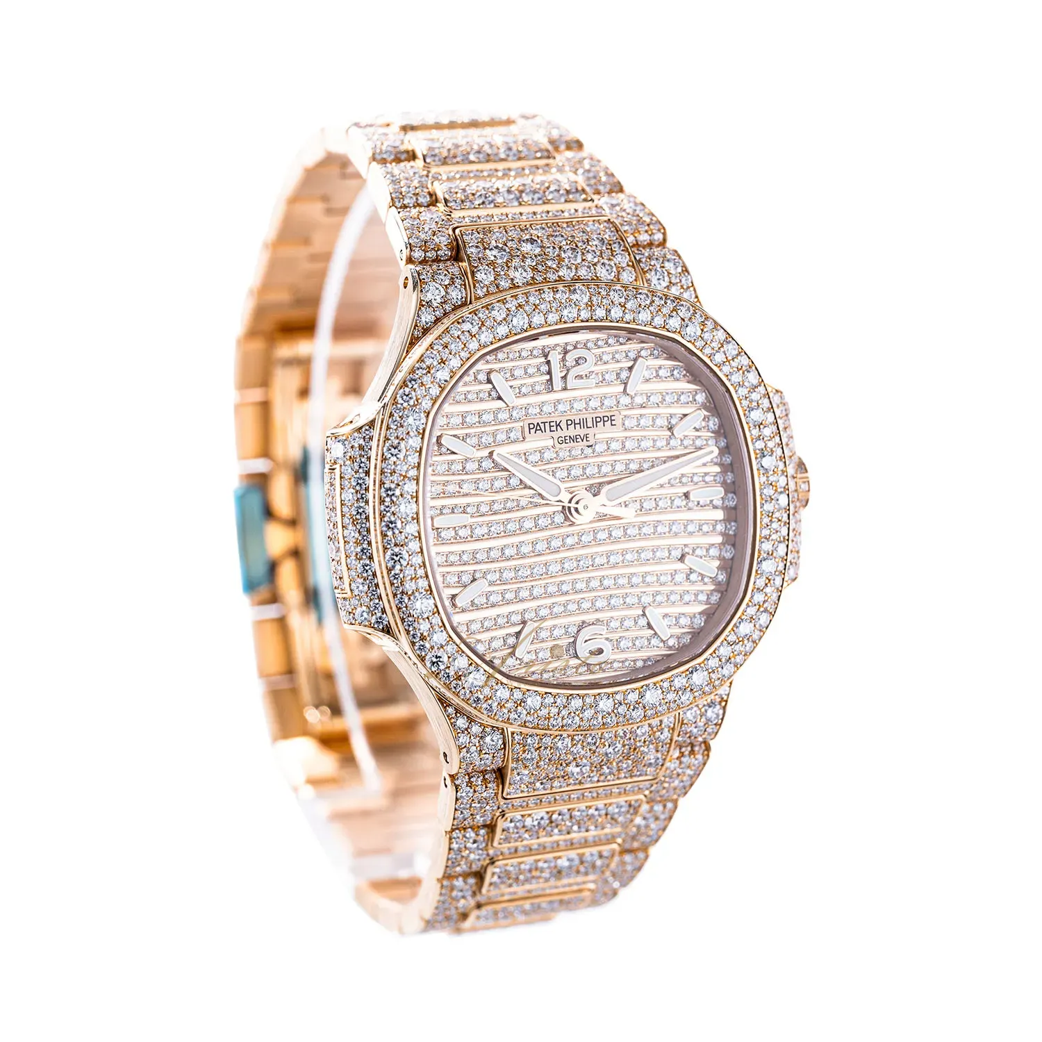1450r 001 Patek Philippe Rose Gold Iced Out Patek Philippe