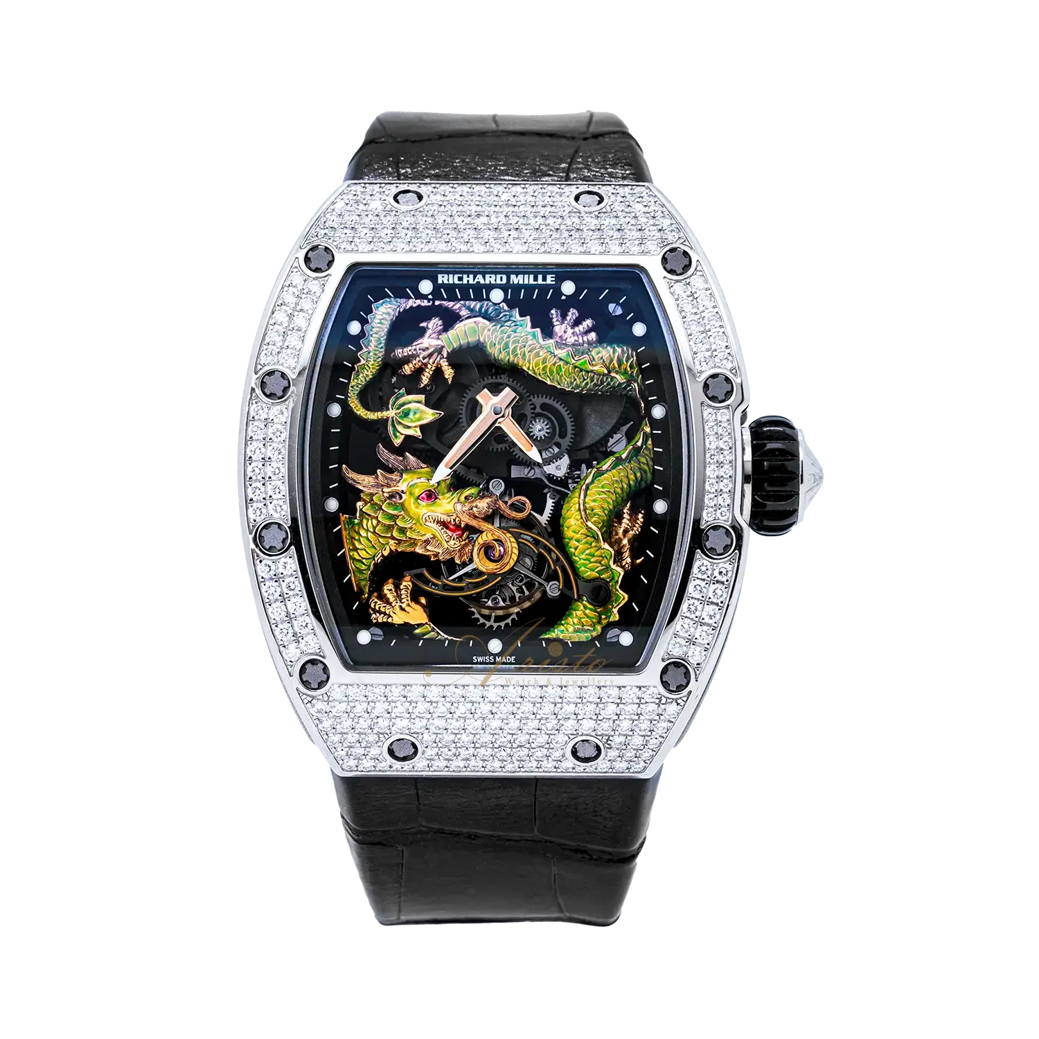 RM057 WG Full Setting Green Dragon