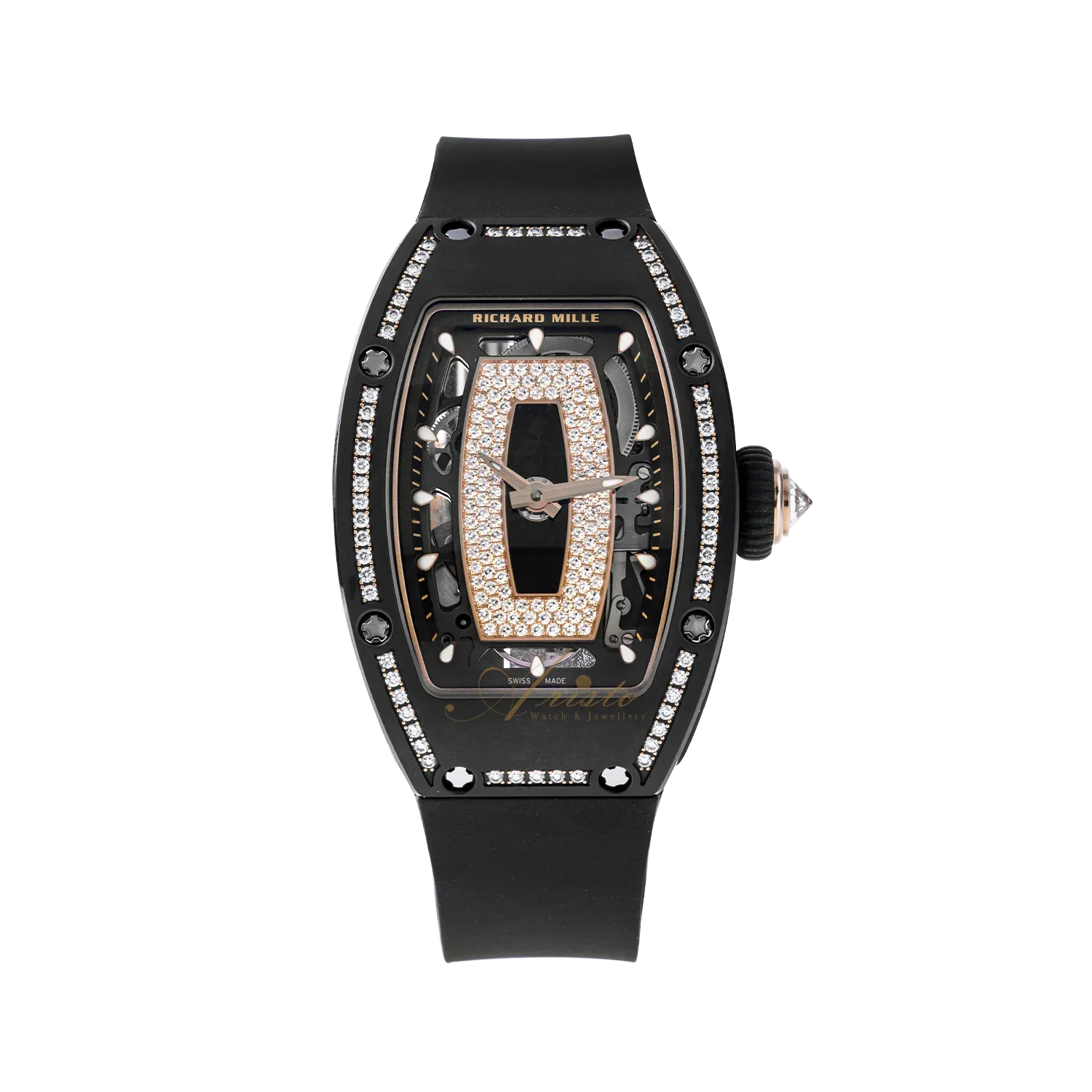 RM07-01 ATZ Black Ceramic One Row Onyx