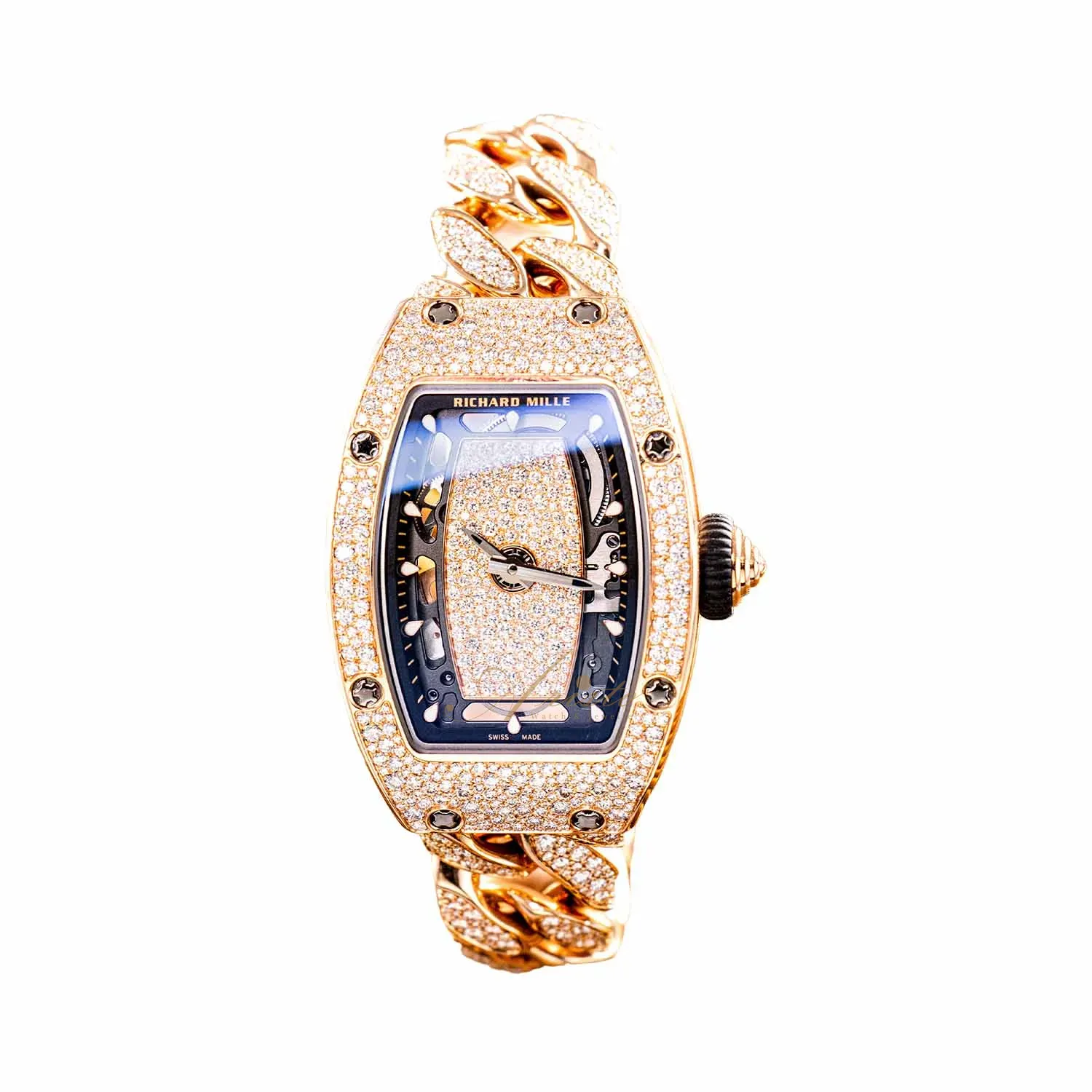 RM07-01 RG Snow Setting Open Link Bracelet