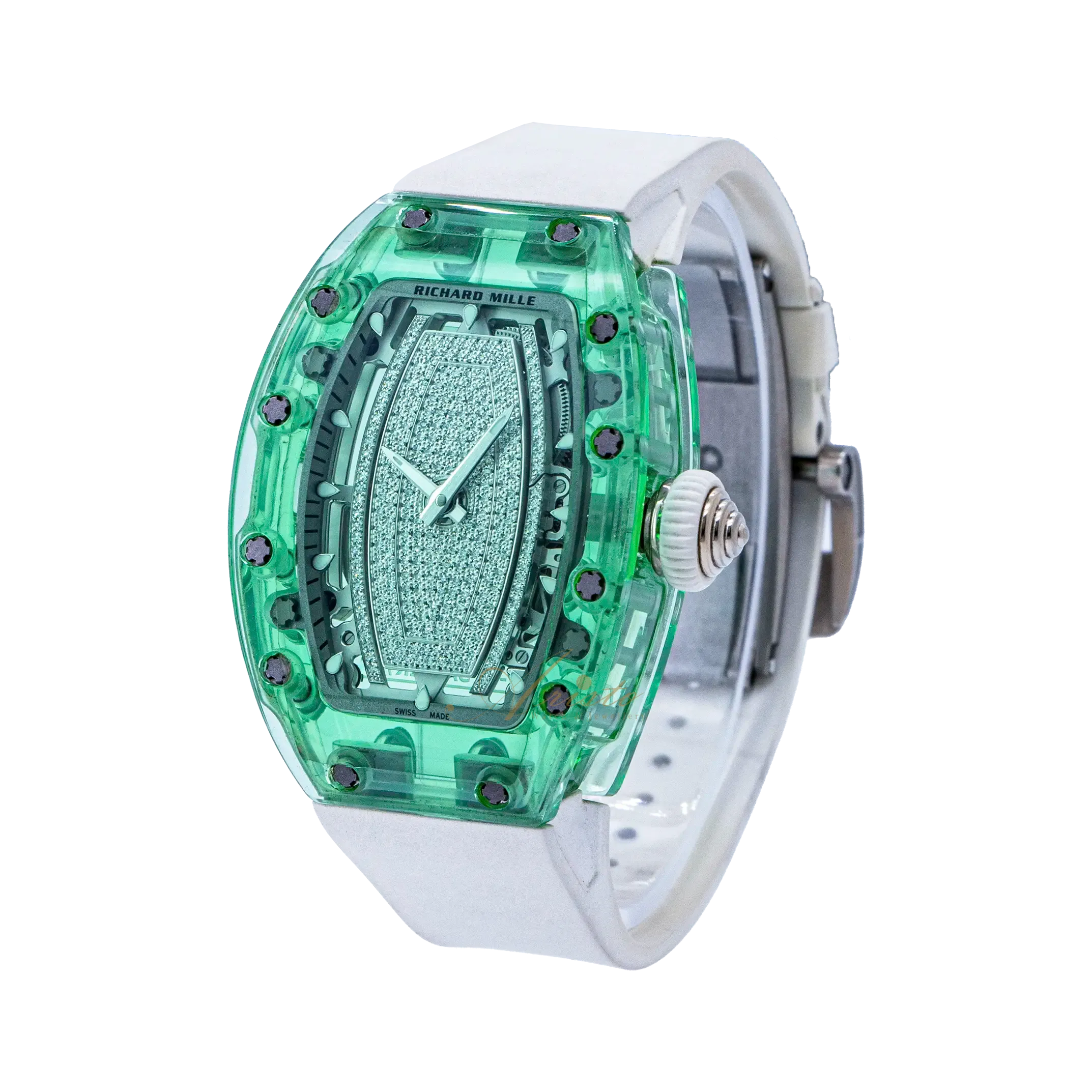 RM07-02 Green Sapphire Diamond image 2