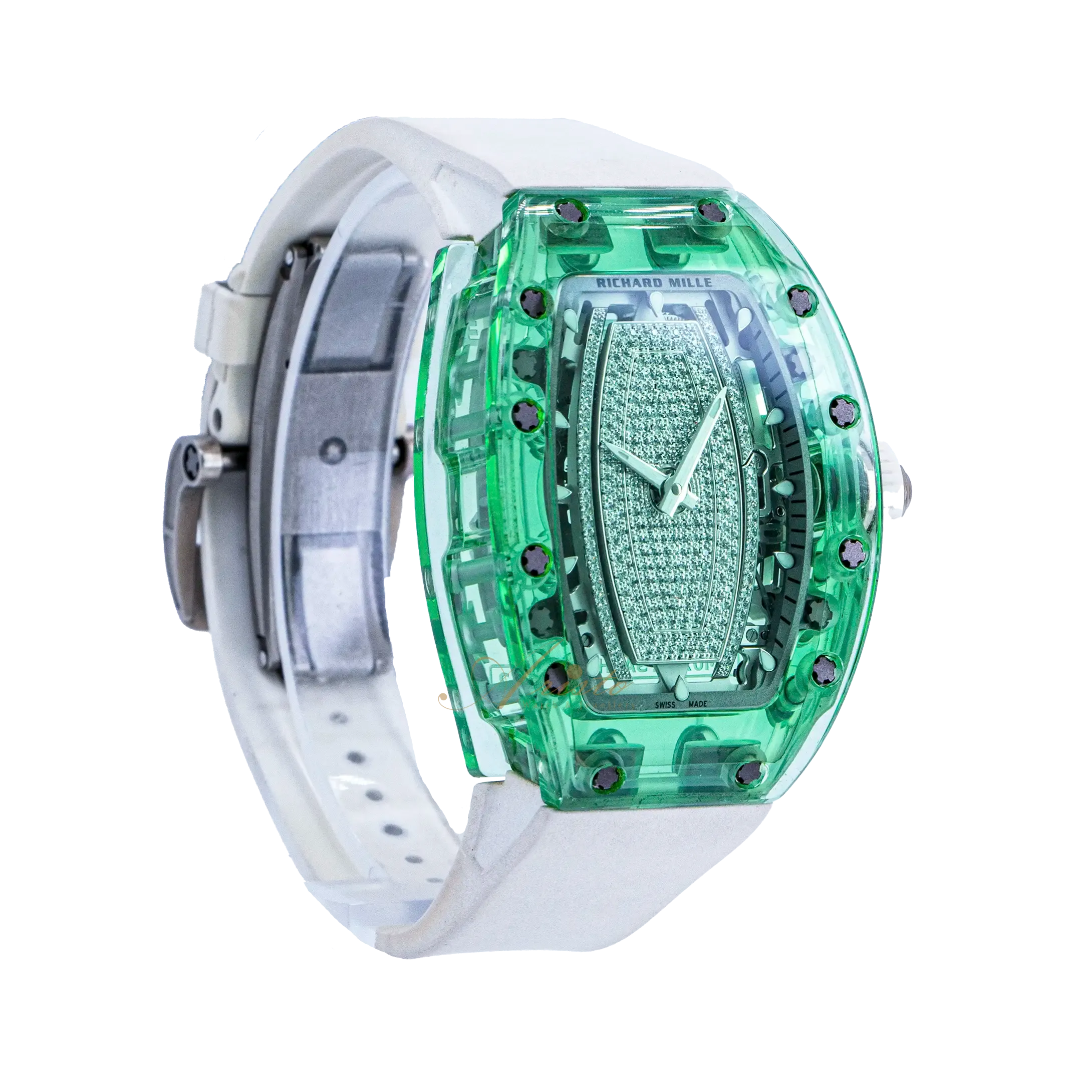 RM07-02 Green Sapphire Diamond image 3