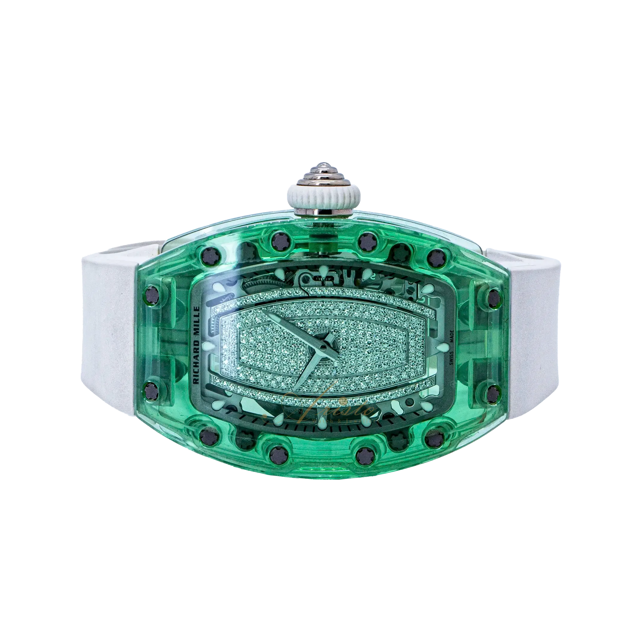 RM07-02 Green Sapphire Diamond image 4