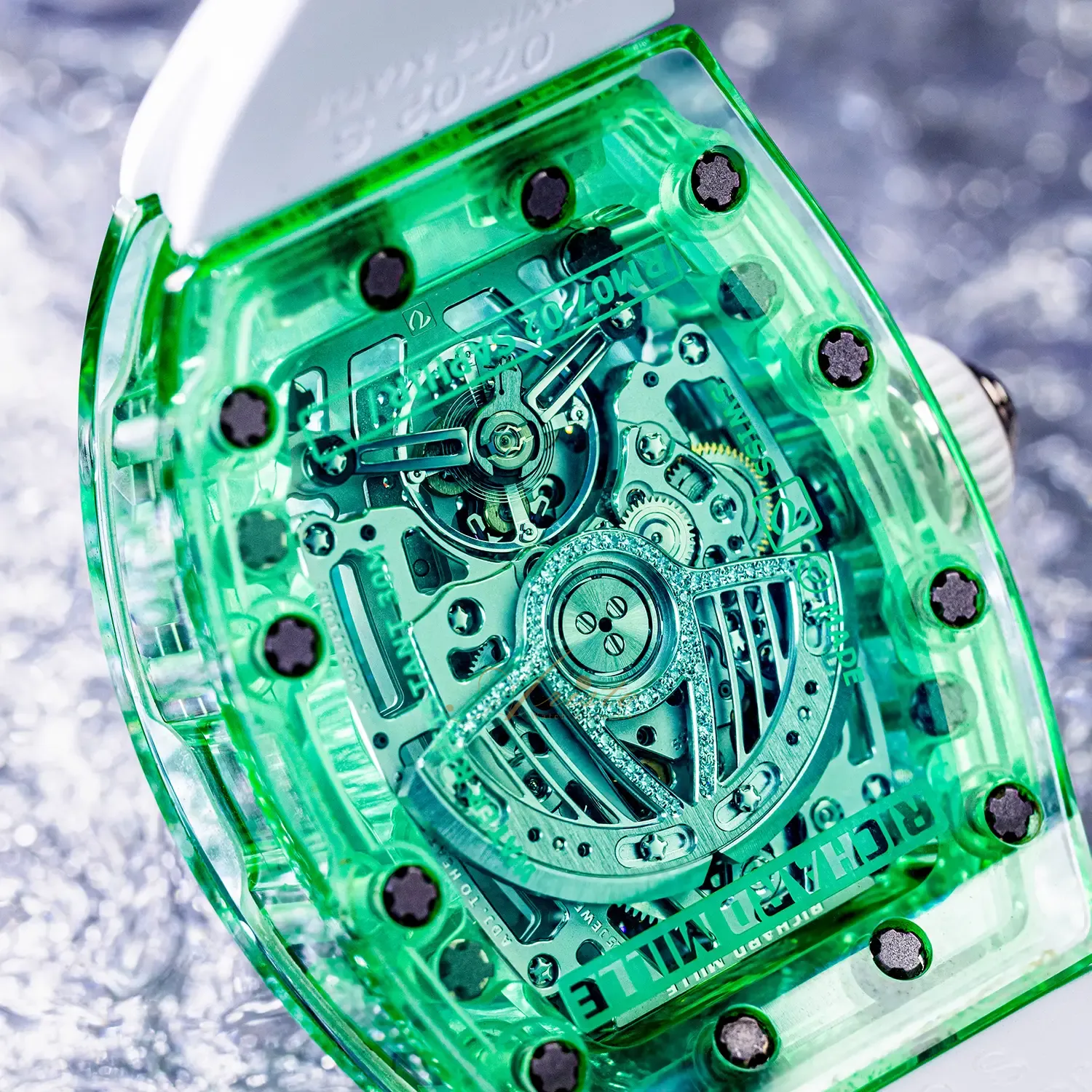RM07-02 Green Sapphire Diamond image 7
