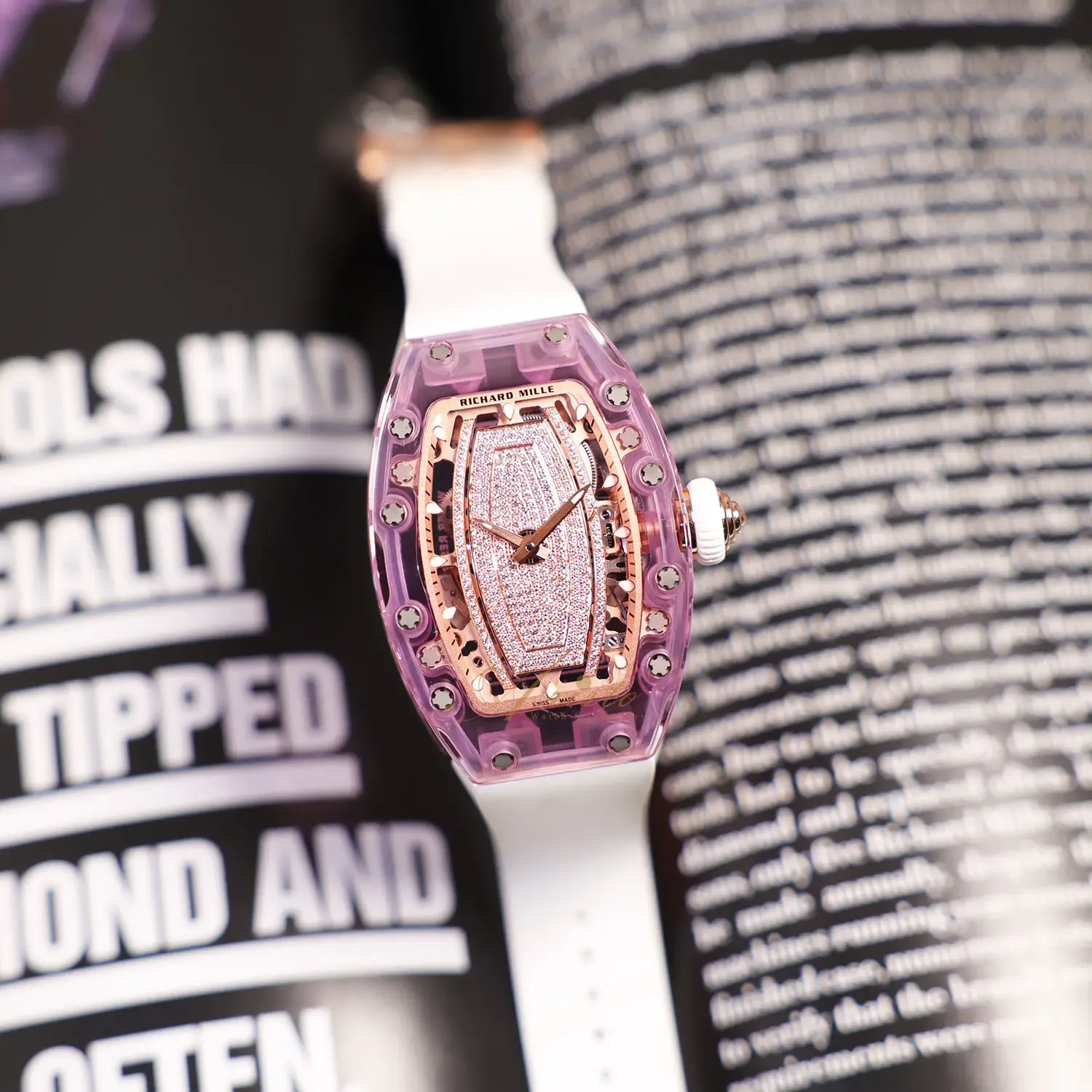 Richard Mille Pink Watch Richard Mille RM07-01 Pink Ceramic The