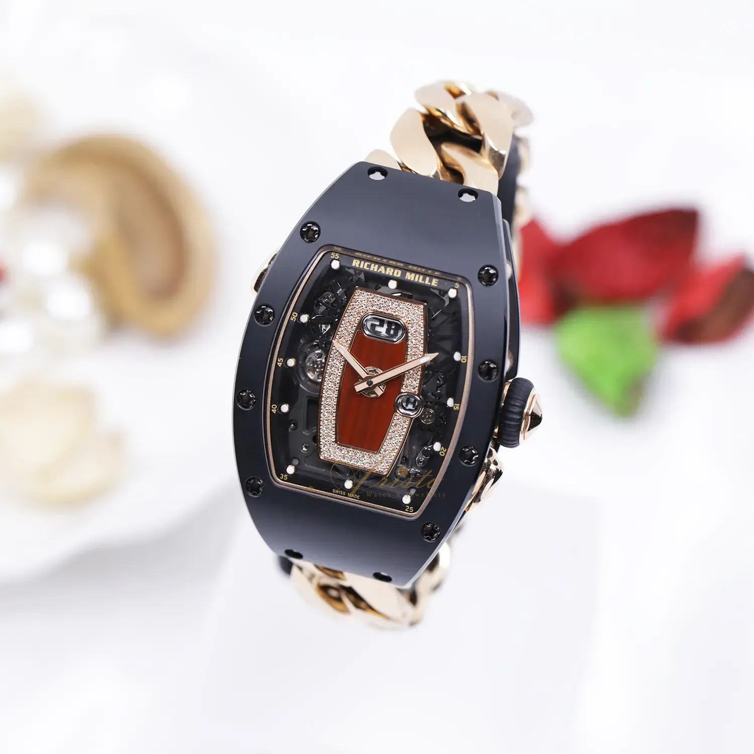 RM037 Black Ceramic RG Bracelet image 3