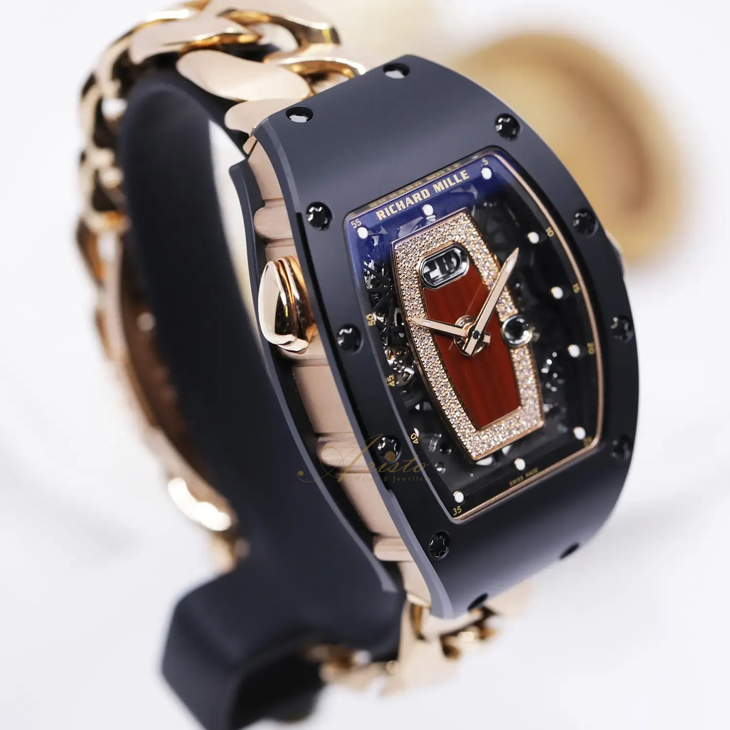 RM037 Black Ceramic RG Bracelet image 4