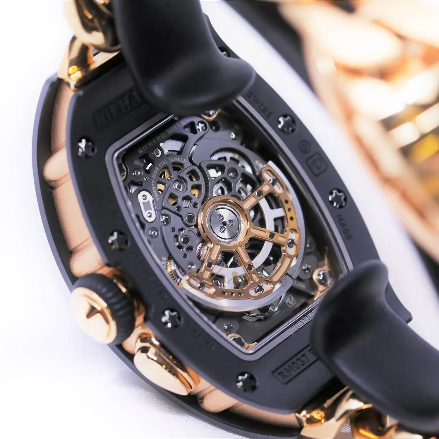 RM037 Black Ceramic RG Bracelet image 6