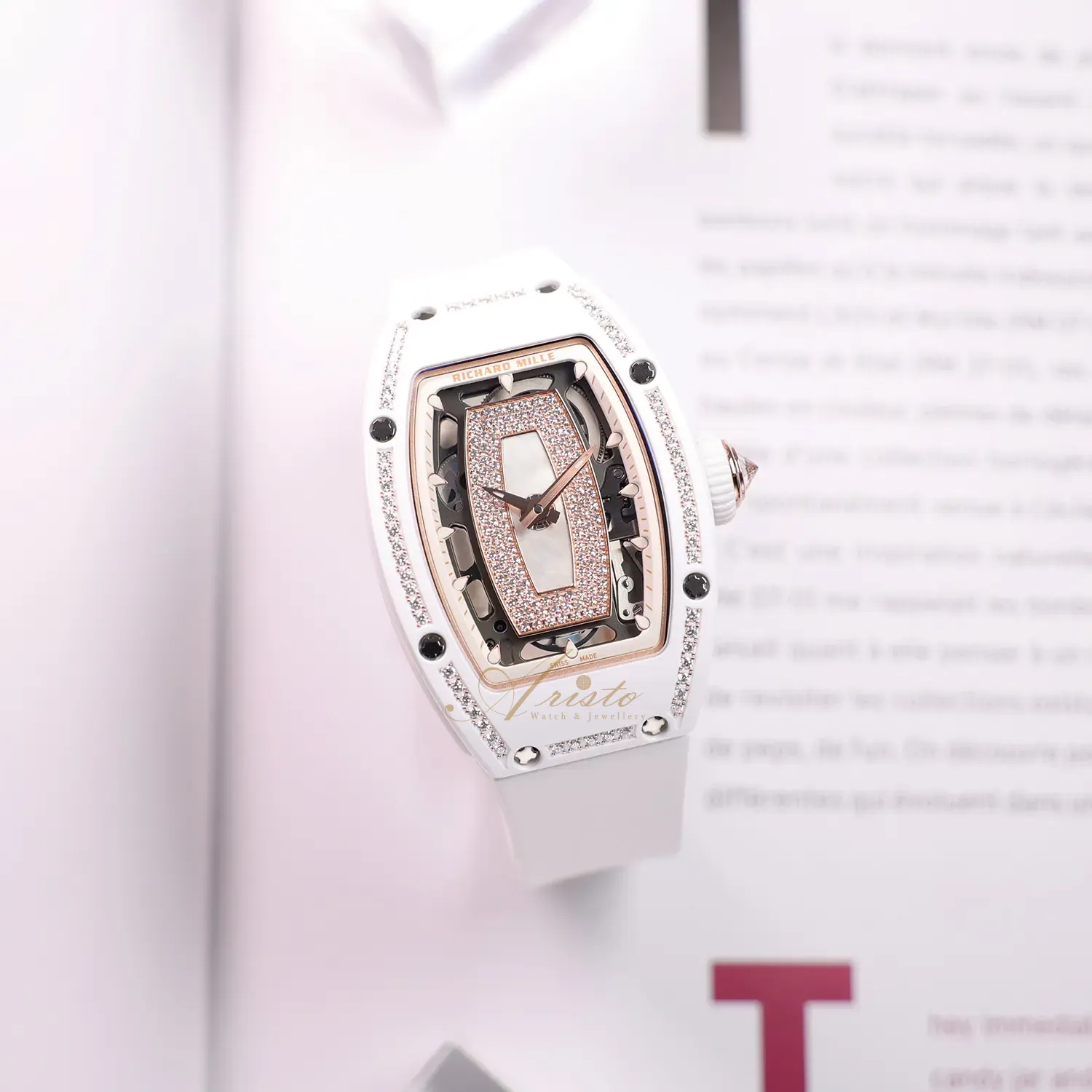 RM07-01 ATZ White Ceramic One Row Jasper image 7