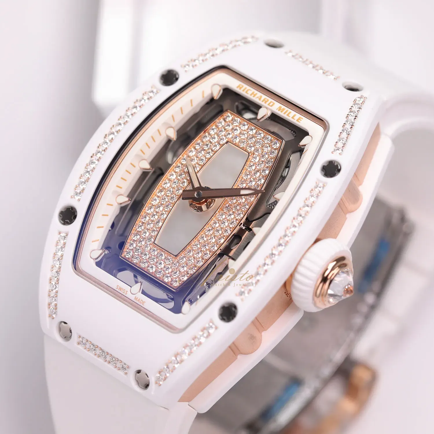 RM07-01 ATZ White Ceramic One Row Jasper image 9