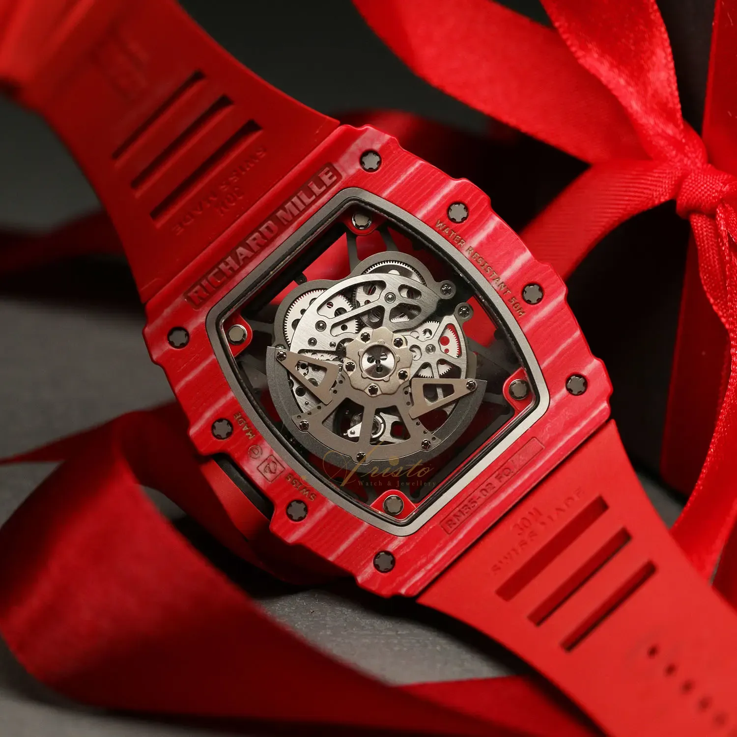 RICHARD MILLE RM35-02 Red Carbon TPT Aristo Watch