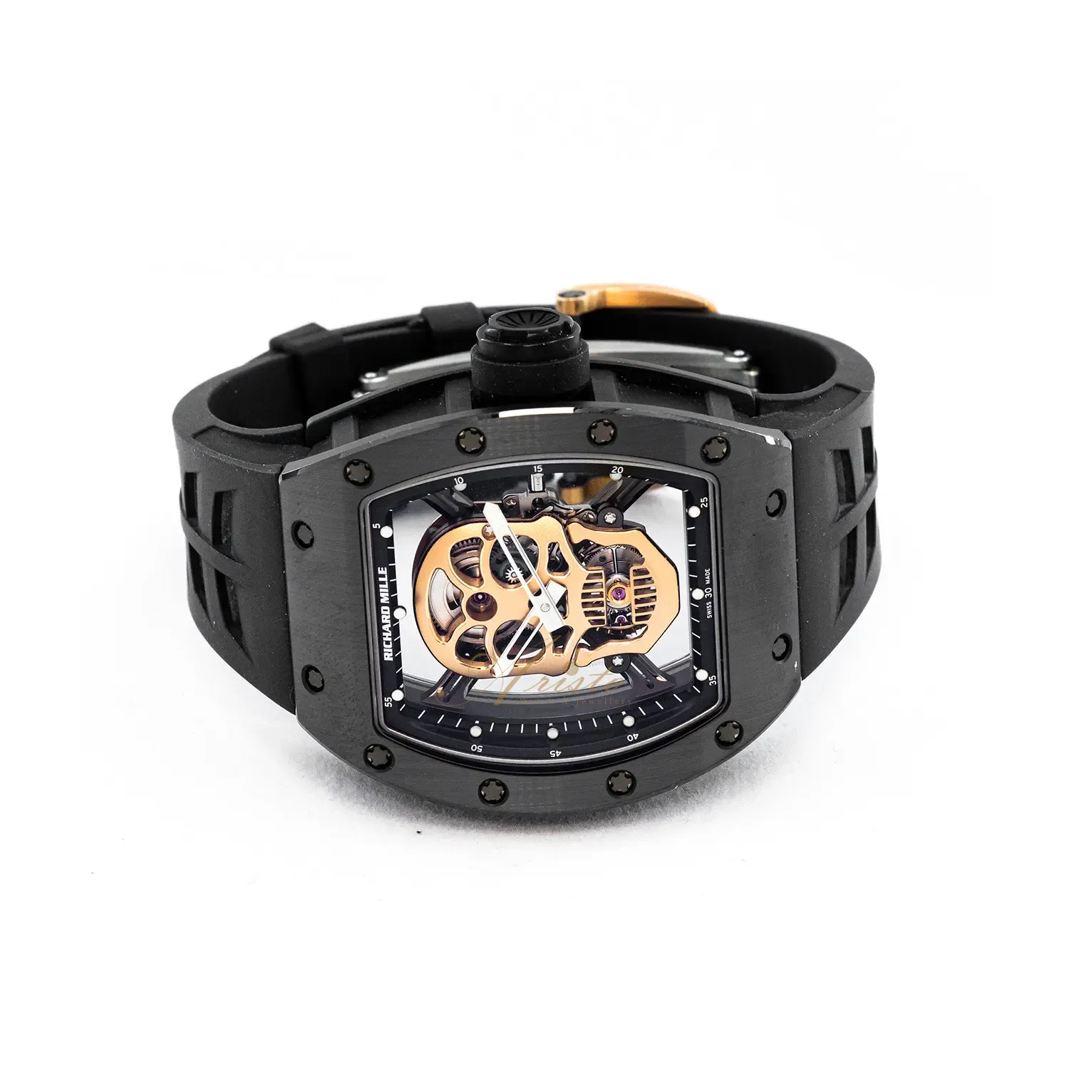 RM52-01 Black Ceramic Gold Skull image 4