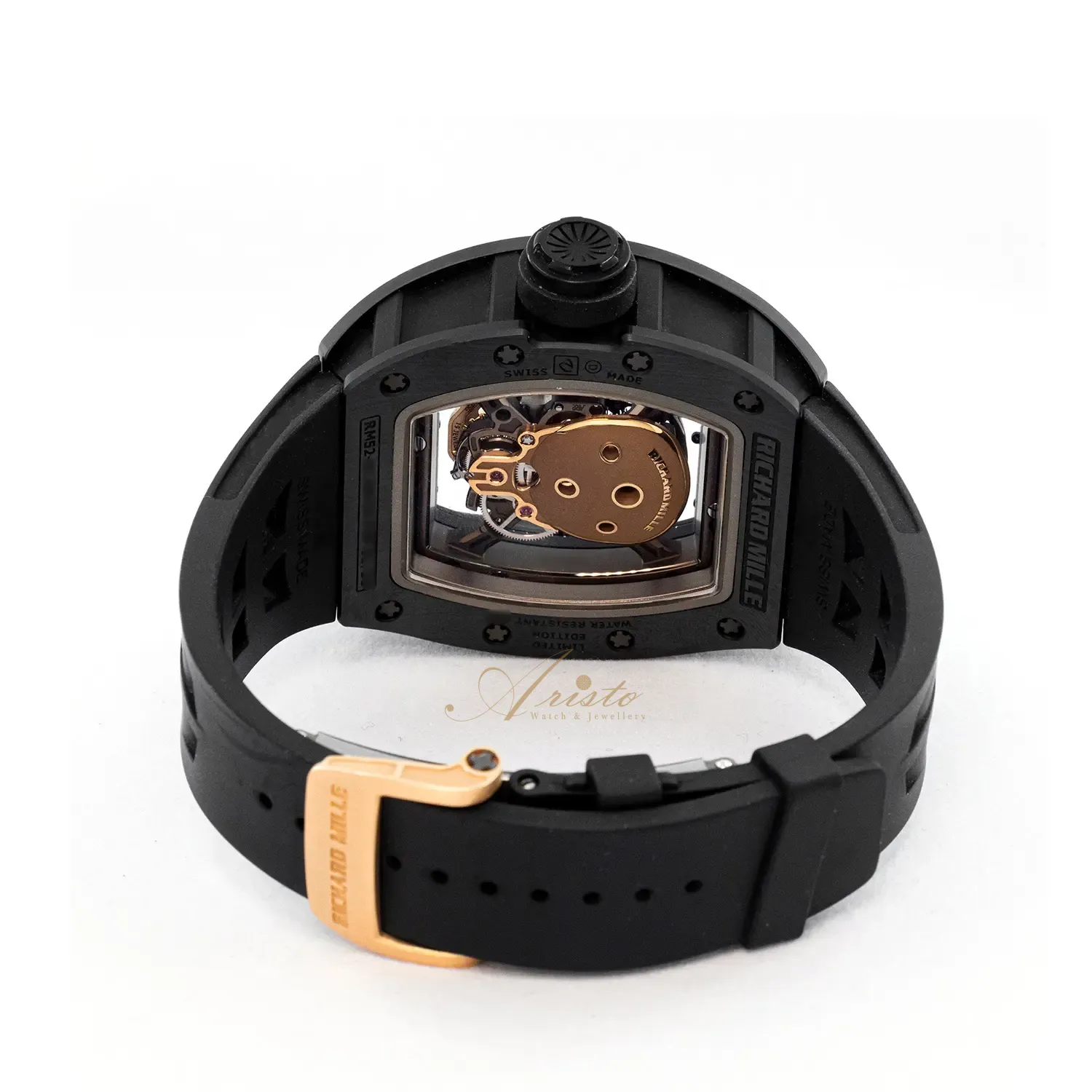 RM52-01 Black Ceramic Gold Skull image 5